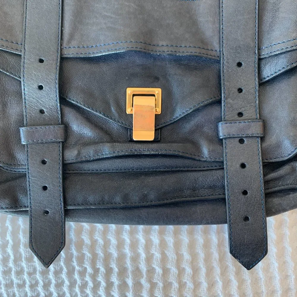 Proenza Schouler Ps1 Navy Leather Cross Body Bag - Picture 5 of 16